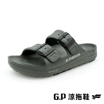 G.P(男)AQUOS綠藻舒適機能水行鞋 拖鞋 男鞋-綠色