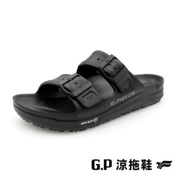 G.P(男女共用)AQUOS綠藻舒適機能水行鞋 拖鞋 男女鞋-黑色