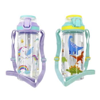 伴佳家 兒童抑菌水壺580ml 獨角獸/恐龍