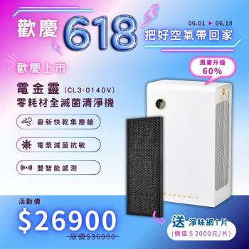 博士韋爾-電金靈零耗材全滅菌清淨機5-20坪 電漿淨化(無耗材、抗敏、除菌、全新集塵系統)