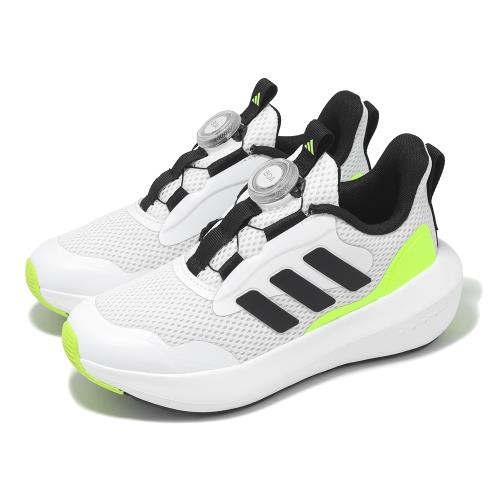 adidas 慢跑鞋 FortaRun 3.0 BOA K 中童 童鞋 白 黑 旋鈕 運動鞋 愛迪達 JI2199