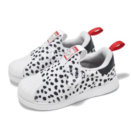 adidas x 101忠狗 Superstar 360 I 童鞋 小童 學步鞋 無鞋帶 白 狗耳朵 愛迪達 ID9713
