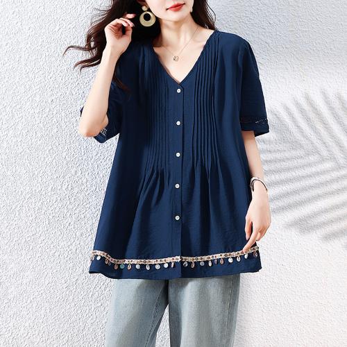 【ALLK 歐楷】新品 亮片拼接上衣 共2色(尺寸L-XXL/中大尺碼/涼爽/透氣)