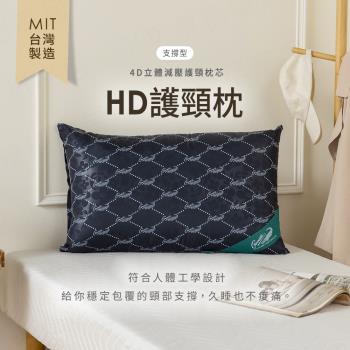 【H&D東稻家居】MIT臺灣製 HD護頸枕 支撐型枕 4D立體減壓護頸枕芯枕