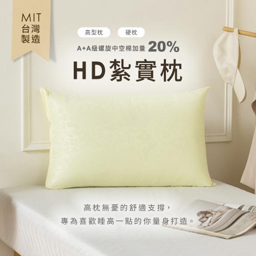【H&D東稻家居】MIT台灣製 HD紮實枕頭 高型枕