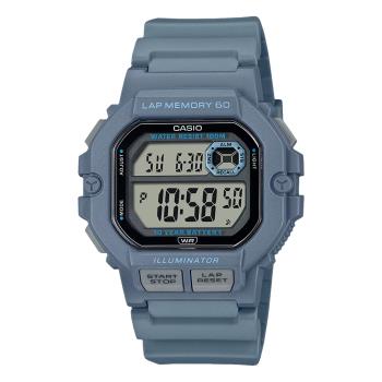 CASIO 卡西歐 電子錶 運動訓練 60圈記憶 膠質錶帶 防水 WS-1400H (WS-1400H-2A)