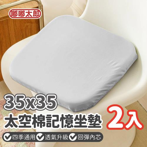 【嘟嘟太郎】透氣升級！太空棉記憶坐墊 (35*35) 2入組
