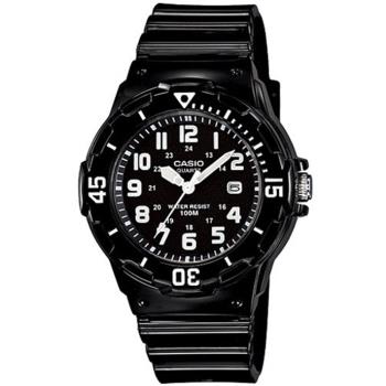 CASIO 卡西歐-新一代概念休閒錶-黑麵黑帶/32mm-LRW-200H-1B