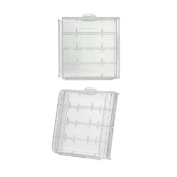 【華志PRO-WATT】3號AA 4入電池 透明 收納盒(相容4號AAA)