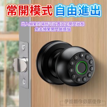 四合一智慧球形鎖 指紋密碼鎖 智慧感應防盜電子鎖(指紋/密碼/鑰匙/遠端)