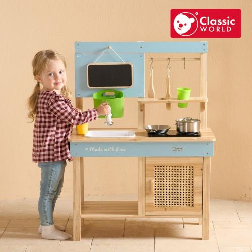 【德國 classic world 客來喜經典木玩】小小戶外大廚師《50619》