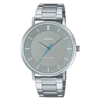 【CASIO 卡西歐】紳士簡約鋼帶男錶 MTP-VT04D-8E