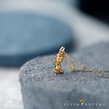 亞帝芬奇 史努比 14K 3分 天然鑽石 鑽石 項鍊 毛毯的幸福(SNOOPY聯名系列 NO.013)