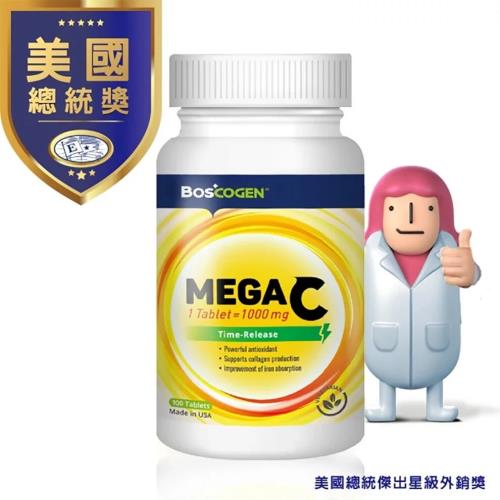 百仕可MEGA C 高單位緩釋C 錠 100粒/瓶