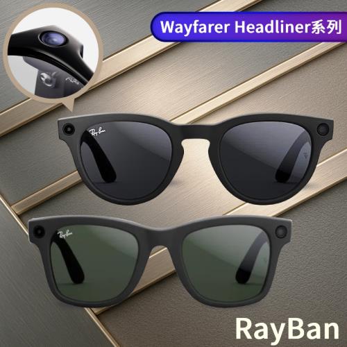【RayBan 雷朋】Meta 雷朋智能眼鏡 AI智慧眼鏡 透明鏡框 可自行搭配(Wayfarer Headliner 系列)