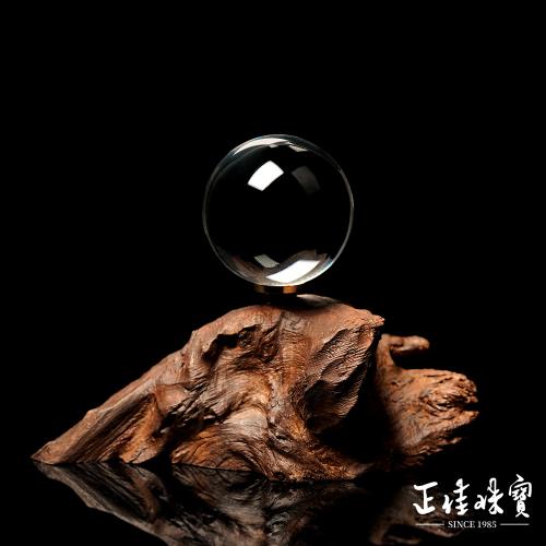 【正佳珠寶】白水晶 蒐藏級全淨體 46mm 白水晶球 白水晶擺件｜特製木座