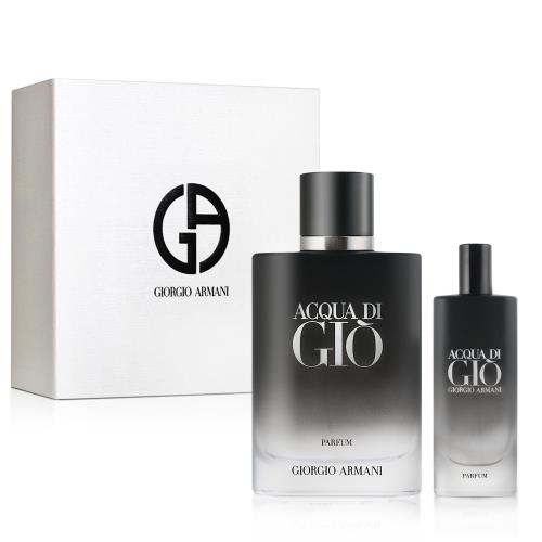 GIORGIO ARMANI 寄情水男性香精禮盒(香精100ml+小香15ml)