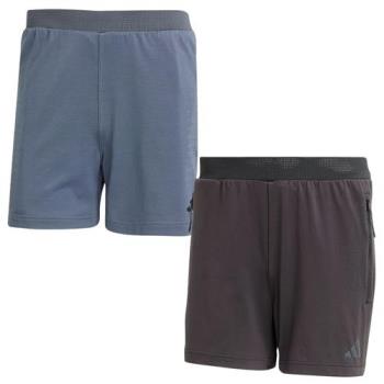 Adidas 短褲 男裝 排汗 涼感 拉鍊口袋 藍/黑【運動世界】JI8190/JI8193