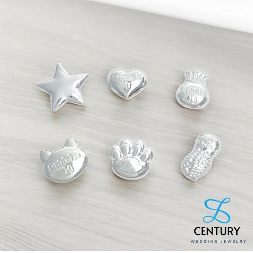 【世紀白金】 6選1 Pt999.5 鉑金豆-1g