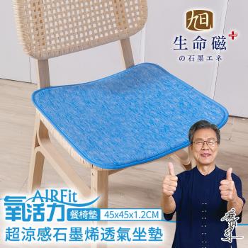 【日本旭川】 生命磁AIRFit超涼感石墨烯萬用45x45椅墊 1入