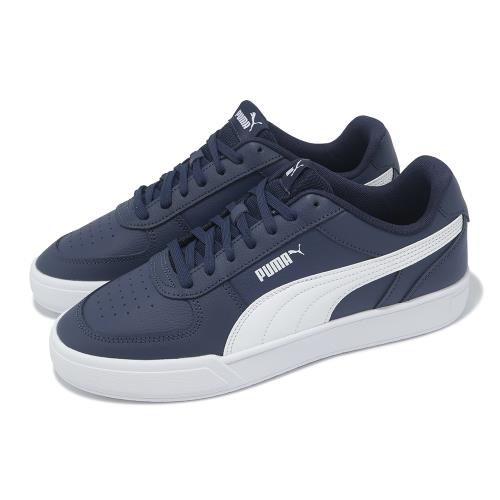 Puma 休閒鞋 Caven 男鞋 藍 白 皮革 復古 低筒  38081007