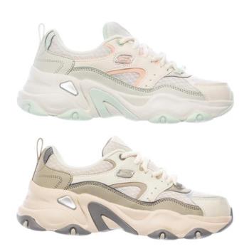 Skechers 休閒鞋 女鞋 老爹鞋 DLITES 5.0 米綠/米棕【運動世界】150521NTMT/150521STOL