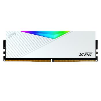 ADATA 威剛 LANCER RGB DDR5 6000 32GBx2 電競桌上型記憶體 白(AX5U6000C3032G-DCLARWH)