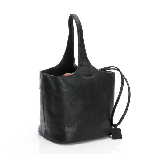 【vensers】牛皮潮流個性包~肩背包 (NJ736801黑色)