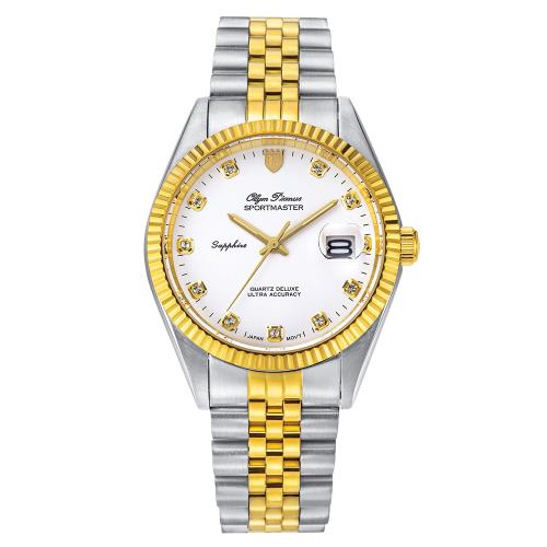 【Olym Pianus奧柏】耀鑽榮光經典蠔式腕錶 89322GSK 白面