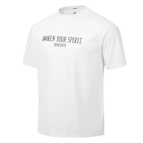 Descente 迪桑特 短袖上衣 男裝 排汗 白【運動世界】DS25SSM520501