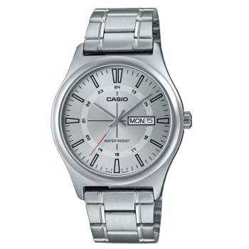 【CASIO 卡西歐】紳士經典鋼帶錶 MTP-V006D-7C