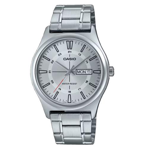【CASIO 卡西歐】紳士經典鋼帶錶 MTP-V006D-7C