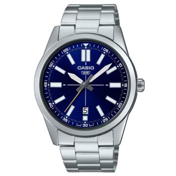 【CASIO 卡西歐】紳士休閒鋼帶錶 MTP-VD02D-2E