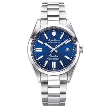 【Olym Pianus奧柏】色彩衝擊革命運動型腕錶 89345GS 深藍面 38mm