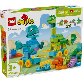 樂高積木LEGO 10451 202506 得寶系列 - 3 合 1 有輪恐龍(大顆粒)