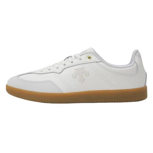 Descente 迪桑特 休閒鞋 女鞋 皮革 麂皮 拼接 白【運動世界】DS25SSUF60501