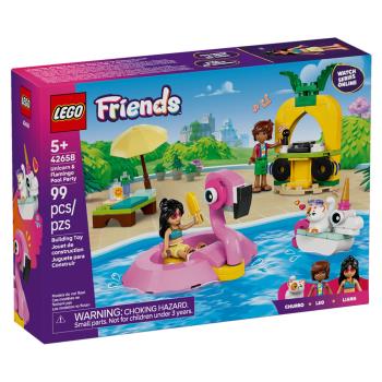 樂高積木LEGO 42658 202506 姊妹淘系列 - 獨角獸和紅鶴泳池派對