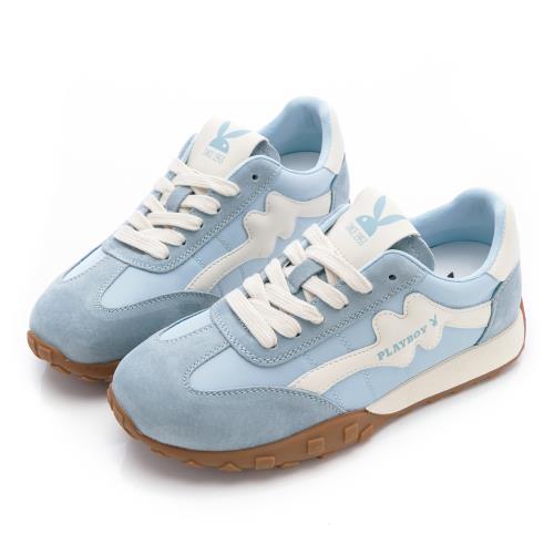【PLAYBOY】Ice cream 馬卡龍休閒鞋-PY1115藍