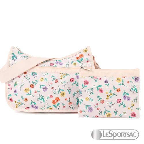 LeSportsac - Standard 側背水餃包/流浪包-附化妝包 (漫漫花舞)