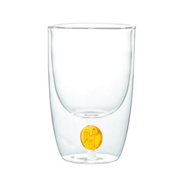 【ZACCA】財源廣進耐熱雙層玻璃杯350ML( 咖啡杯 茶杯 耐熱玻璃杯 高硼矽玻璃杯 隔熱防燙杯 水杯 杯子)