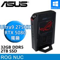 華碩 ROG NUC RNUC15JNK9X28AA9(Intel Ultra 9 275HX/32G DDR5/2TB/RTX5080/W11)