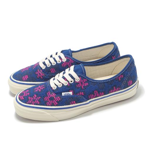 Vans 休閒鞋 Lx Authentic 44 男鞋 女鞋 藍 粉紅 花 針織 VN000D5K7WM