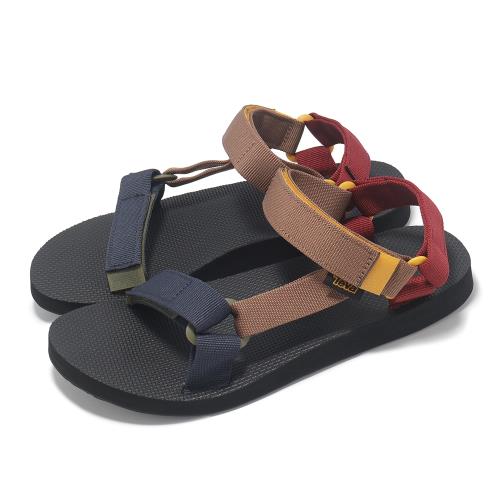 Teva 涼鞋 M Original Universal 男鞋 棕藍色塊 再生織帶涼鞋 速乾 支撐 涼拖鞋 1004006TEML