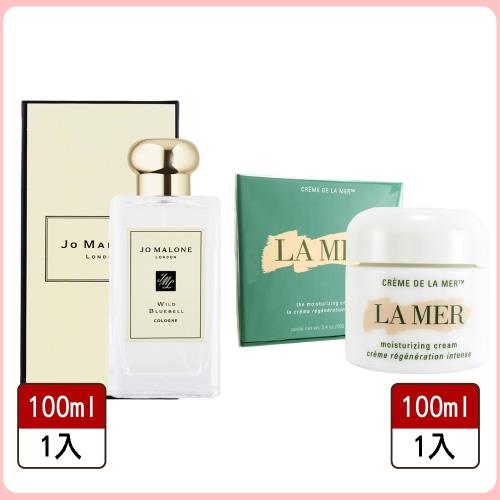 【LA MER 海洋拉娜】經典乳霜100ml+Jo Malone香水100ml 藍風鈴