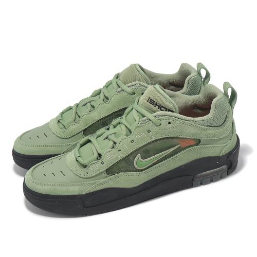 Nike 休閒鞋 Air Max Ishod 男鞋 綠 黑 麂皮 氣墊 復古 滑板鞋 選手聯名 FB2393-300