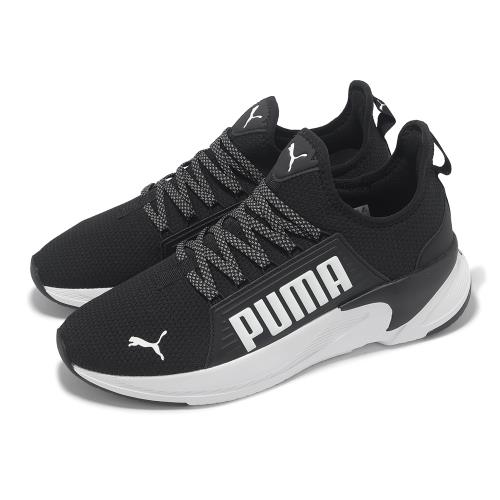 Puma 慢跑鞋 Softride Premier Slip-On 男鞋 黑 白 緩震 運動鞋 37654001