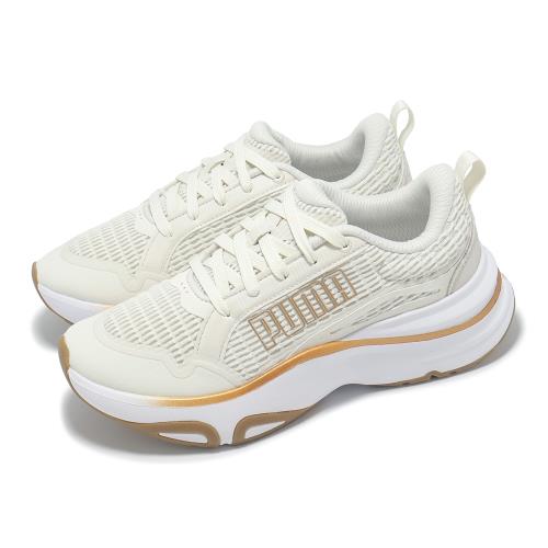 Puma 慢跑鞋 Softride Divine Wns 女鞋 米 金 緩衝 運動鞋 31016303