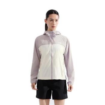 The North Face 北面 連帽外套 女裝 防曬 涼感 灰米【運動世界】NF0A8CJZ4O2