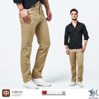 【KDLK紳士男褲】燕麥色 Summer Tan 夏季薄款 純棉卡其長褲(中腰) 390-2069