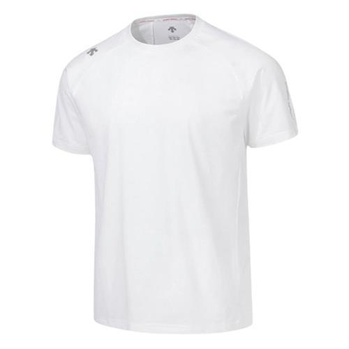 Descente 迪桑特 短袖上衣 男裝 女裝 排汗 白【運動世界】DS25SSU520901